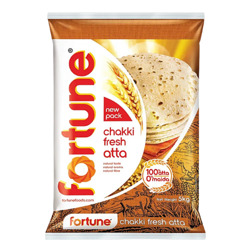 Fortune Chakki Atta / Whole Wheat Flour (5kg) - Export Pack !!