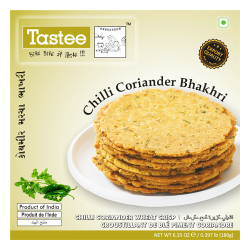 Tastee Bhakhari Chilly Coriander (180g) - Sale Item [BBD: 28 February 2026]