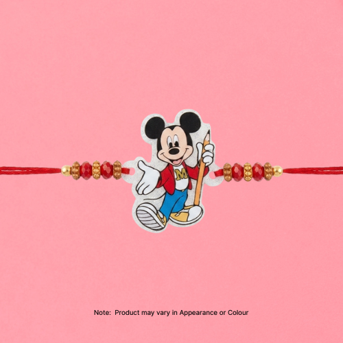 Free Mickey Mouse Glitter Kids Rakhi (1pc)