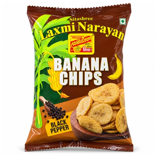 Laxminarayan Black Pepper Banana Chips (150g)