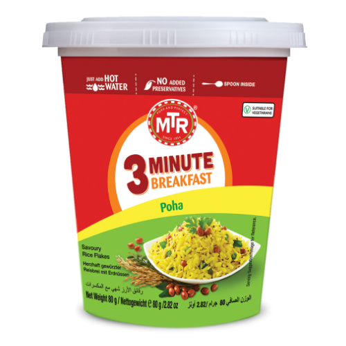 MTR 3 Minute Poha Cup (80g) - Sale Item [BBD: 31 August 2026]