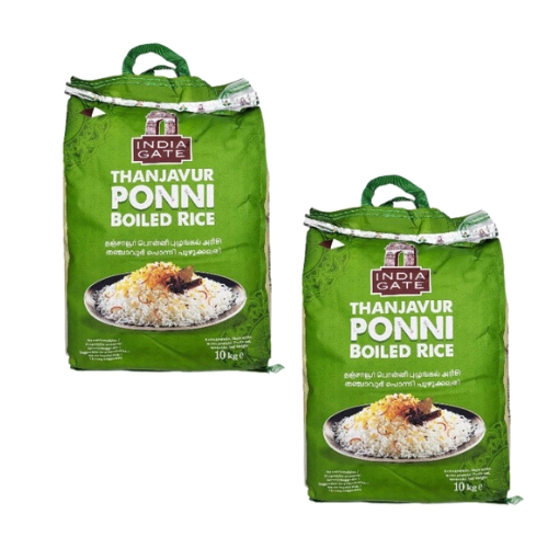 India Gate Ponni Boiled Rice (Bundle of 2 x 10kg) - 20kg