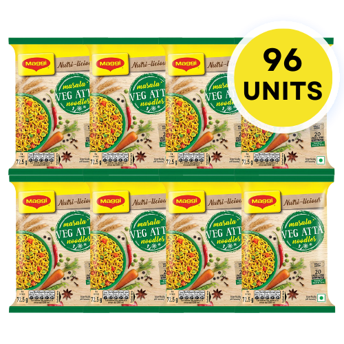 Maggi Veg Atta Noodles (Bundle of 96 x 75g)