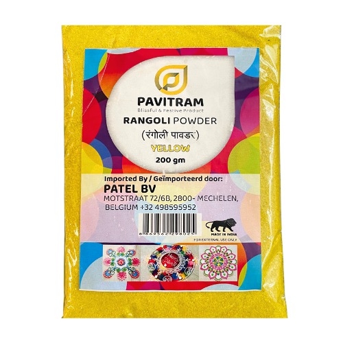 Pavithram Yellow Rangoli Colour Powder (200g)