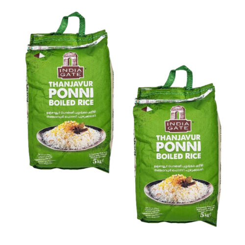 India Gate Ponni Boiled Rice (Bundle of 2 x 5kg) - 10kg