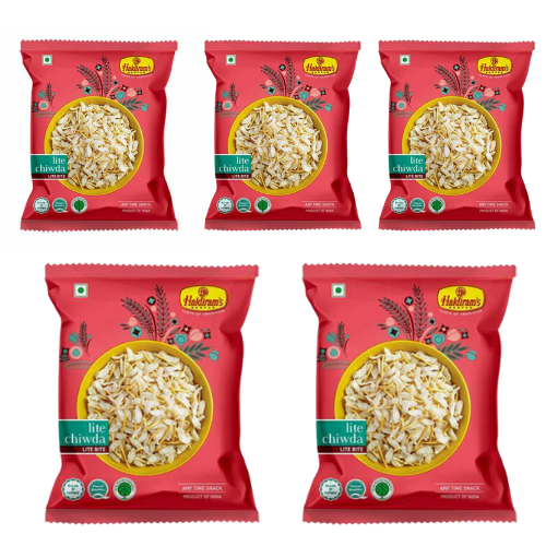 Haldiram's Lite Chiwda (Bundle of 5 x 200g)