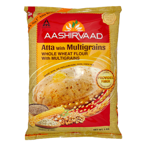 Aashirvaad Multigrain Atta (2kg) - Damaged Packaging