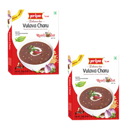 Priya Ready to Eat Vulava / Horse Gram Charu (Bundle of 2 x 300g)