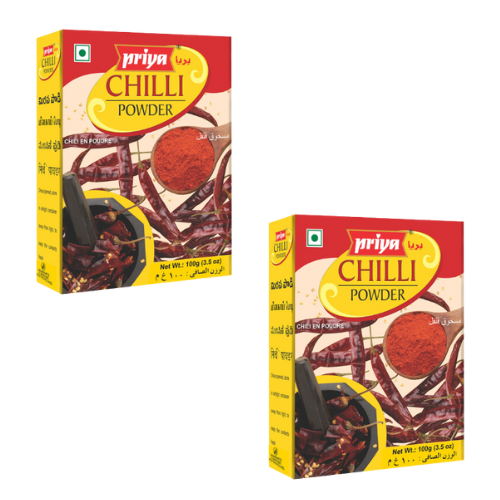 Priya Chilli Powder (Bundle of 2 x 100g)