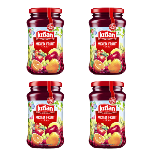 Kissan Jam Mixed Fruits (Bundle of 4 x 500g)