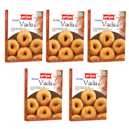 Priya Instant Vada Mix (Bundle of 5 x 500g)