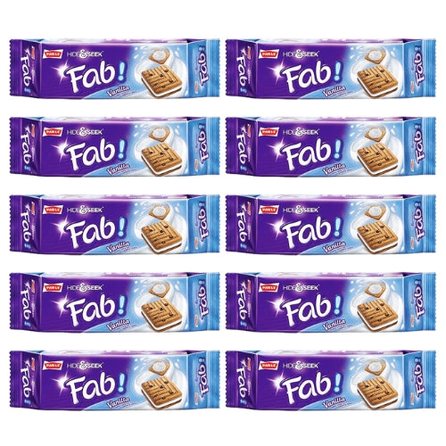 Parle Hide and Seek Fab Vanilla (Bundle of 10 x 112g) - Sale Item [BBD:  24 November 2026]