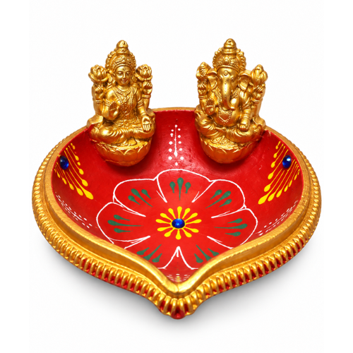 Fancy Diwali / Deepavali Laxmi Ganesh Diya Big (1pc)