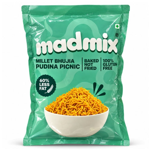 Madmix Millet Bhujia Pudina Picnic (135g)