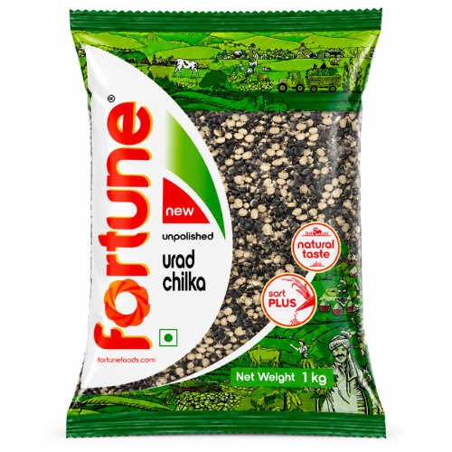 Fortune Urad Dal Split With Skin / Urid Dal Chilka (1kg)