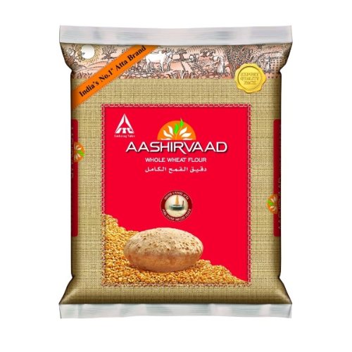 Aashirvaad Whole Wheat Atta (2kg) - Damaged Packaging