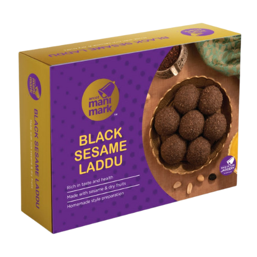 Manimark Black Sesame Ladoo (180g) - Sale Item [BBD: 30 June 2025]