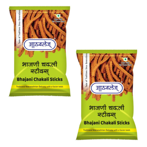 Athavale Bhajani Chakali Sticks- Sale Item [BBD: 22 March 2026] (Bundle of 2 x 200g)