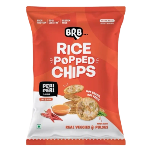 BRB Rice Popped Chips - Peri Peri Flavour (48g)
