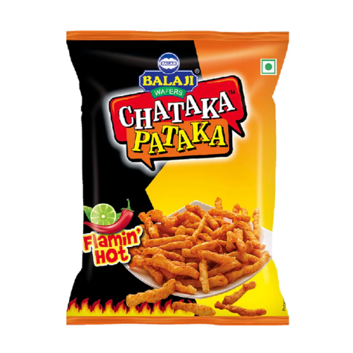 Balaji Wafers Chataka Pataka - Flaming Hot (65g)