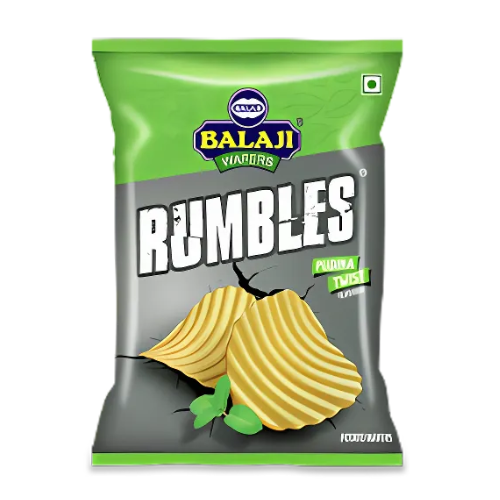 Balaji Rumbles Potato Chips Pudhina / Mint Flavour (135g)