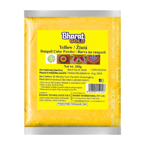 Buy Yellow Rangoli Colour Powder (200g) Online at Best Price in Europe