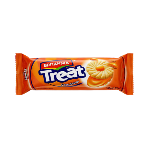 Britannia CreamTreat Orange Biscuits (100g)