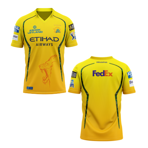 IPL 2026 Chennai Super Kings Team Fan Edition Replica Jersey - L (1pc)