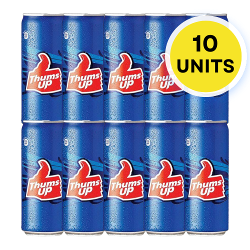 Cans Thums Up (Bundle of 10 x 300ml)