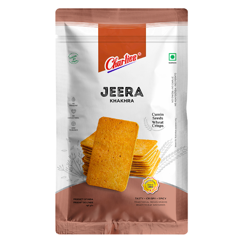Charliee Mobile Khakra Cumin / Jeera (150g) - Sale Item [BBD: 30 June 2025]