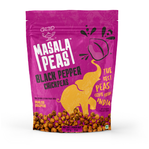 Deep Masala Peas - Black Pepper Chickpeas (227g) - Sale Item [BBD: 19 July 2026]