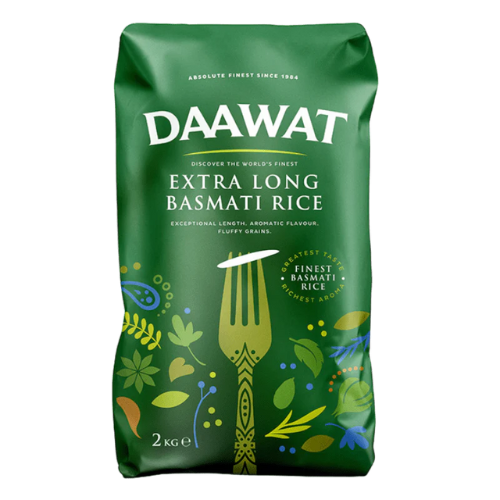 Daawat Extra Long Basmati Rice (2kg)