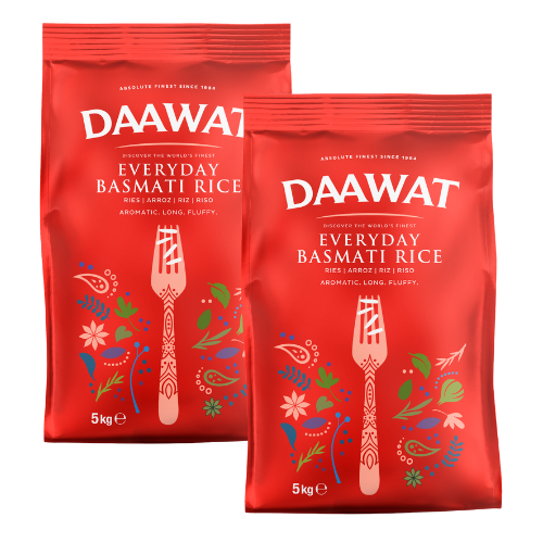 Daawat Everyday Basmati Rice (Bundle of 2 x 5kg) - 10kg