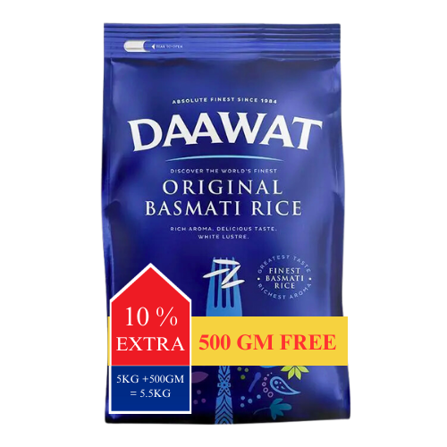 Daawat Original Basmati Rice (5kg) + 10% Extra