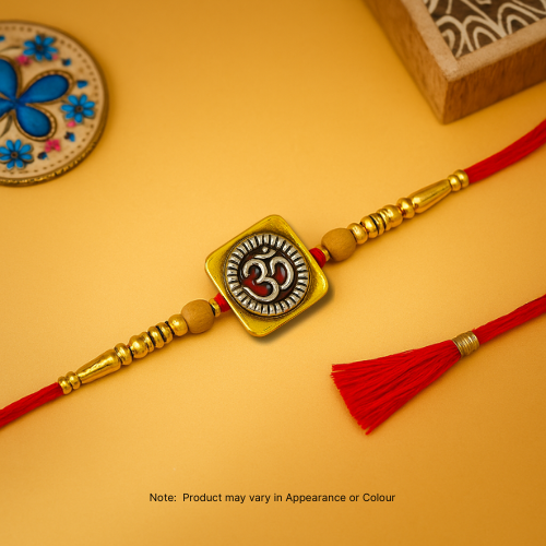 Divine Om Beaded Rakhi (N2415) (1pc)