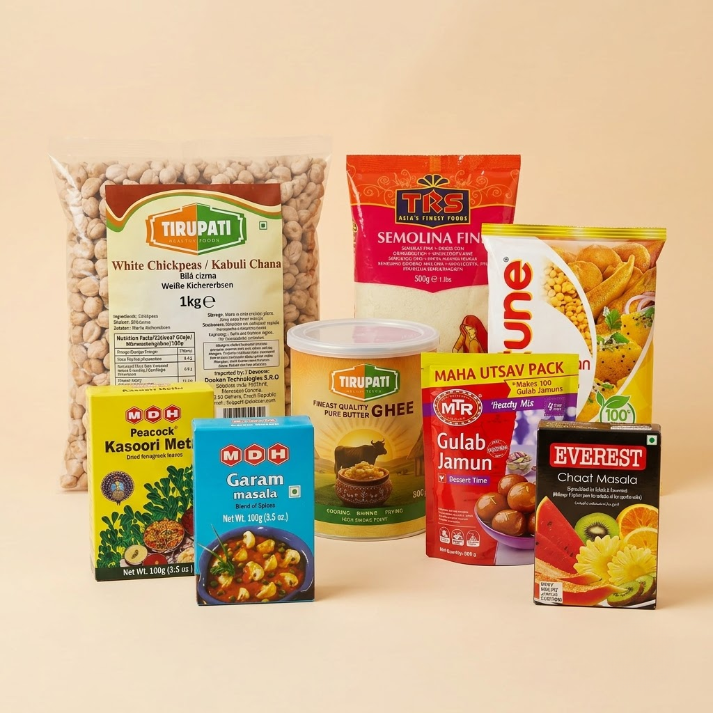 Dussehra Feast Box (Chole · Puri · Halwa)