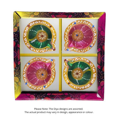 Fancy Diwali / Deepavali Diya Big (Pack of 4 ) - [D07] (1pc)