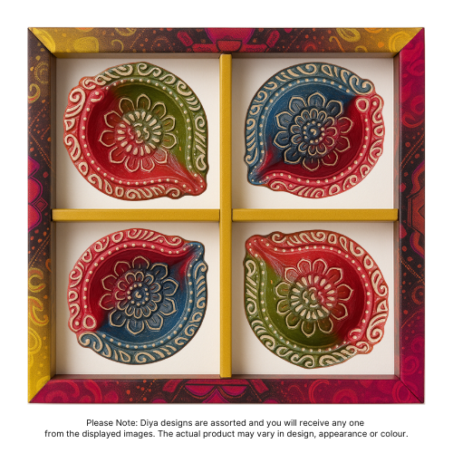 Fancy Diwali / Deepavali Diya Big (Pack of 4 ) - [D07] (1pc)