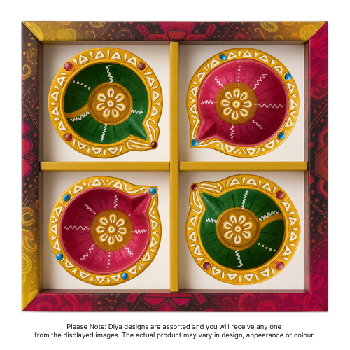 Fancy Diwali / Deepavali Diya Big (Pack of 4 ) - [D07] (1pc)