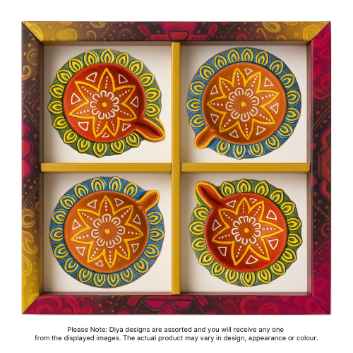 Fancy Diwali / Deepavali Diya Big (Pack of 4 ) - [D07] (1pc)