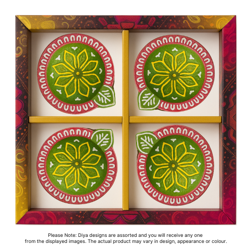 Fancy Diwali / Deepavali Diya Big (Pack of 4 ) - [D07] (1pc)