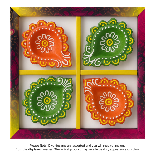 Fancy Diwali / Deepavali Diya Big (Pack of 4 ) - [D07] (1pc)
