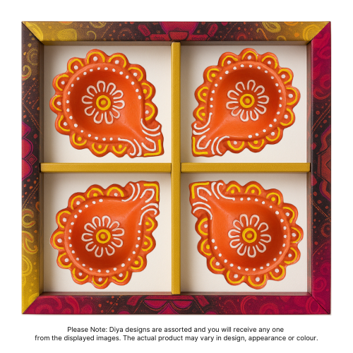 Fancy Diwali / Deepavali Diya Big (Pack of 4 ) - [D07] (1pc)