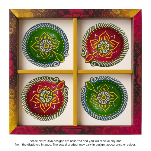 Fancy Diwali / Deepavali Diya Big (Pack of 4 ) - [D07] (1pc)