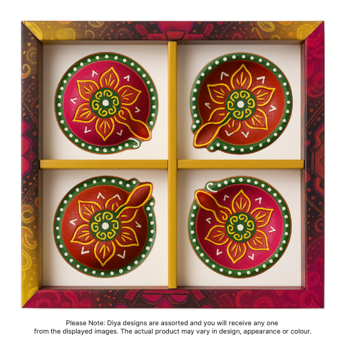 Fancy Diwali / Deepavali Diya Big (Pack of 4 ) - [D07] (1pc)