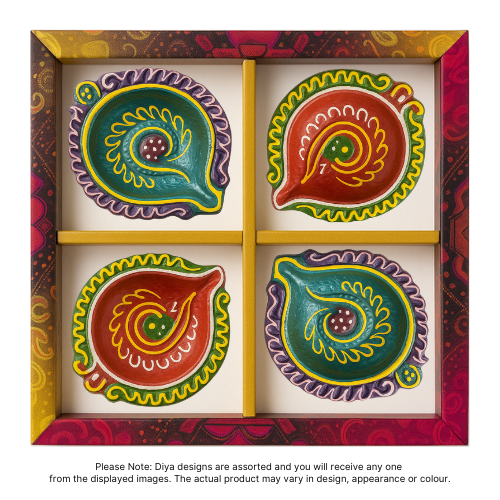 Fancy Diwali / Deepavali Diya Big (Pack of 4 ) - [D07] (1pc)