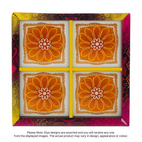 Fancy Diwali / Deepavali Diya Small (Pack of 4 ) - [D01] (1pc)