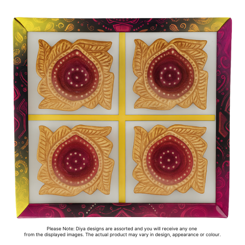 Fancy Diwali / Deepavali Diya Small (Pack of 4 ) - [D01] (1pc)