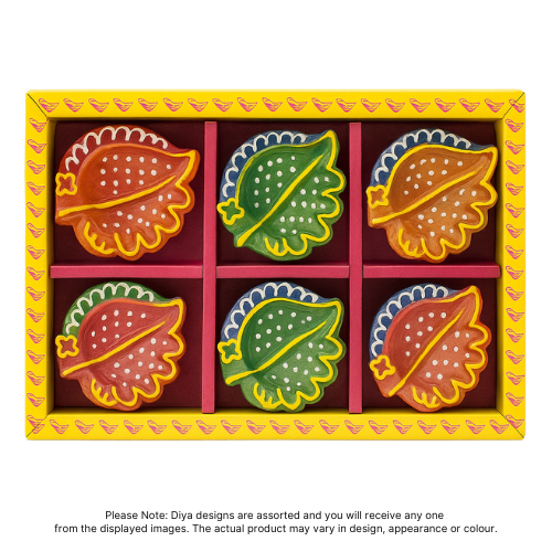 Fancy Diwali / Deepavali Diya Small (Pack of 6 ) - [D105] (1pc)