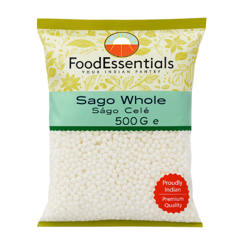 Food Essentials Indian Sago Seeds / Sabudana Medium (500g)